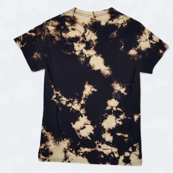 Graphic T-shirt Savage Skeleton Rose Tie-Dye Short Sleeve Size Small - Picture 6 of 6